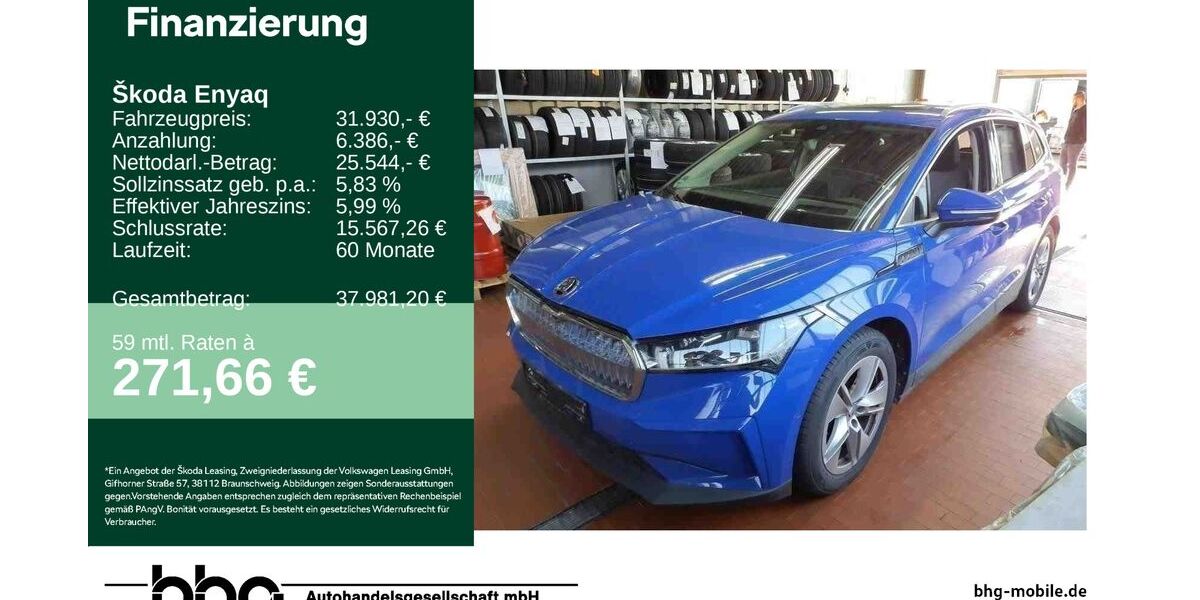 Skoda Enyaq 42.654 km 31.930 &euro; Reutlingen 72770