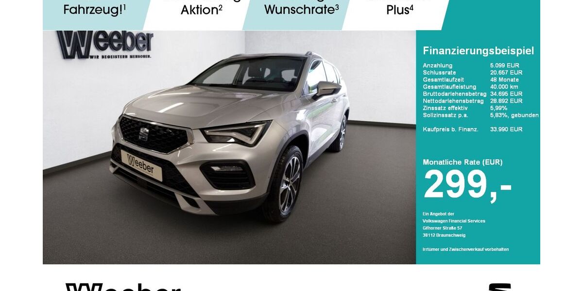 Seat Ateca 1.100 km 33.990 &euro; Herrenberg 71083