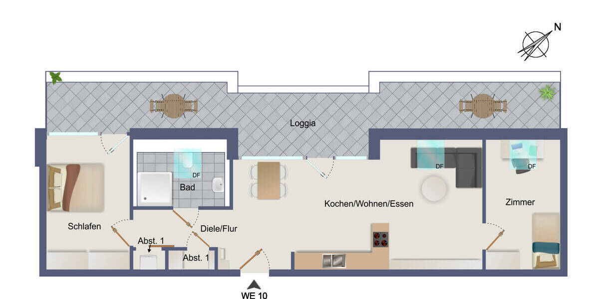 Etagenwohnung Herrenberg / Gültstein Gültstein - 3 Zimmer, 83 m&sup2;, 512.500&euro; | Angebot:25836771