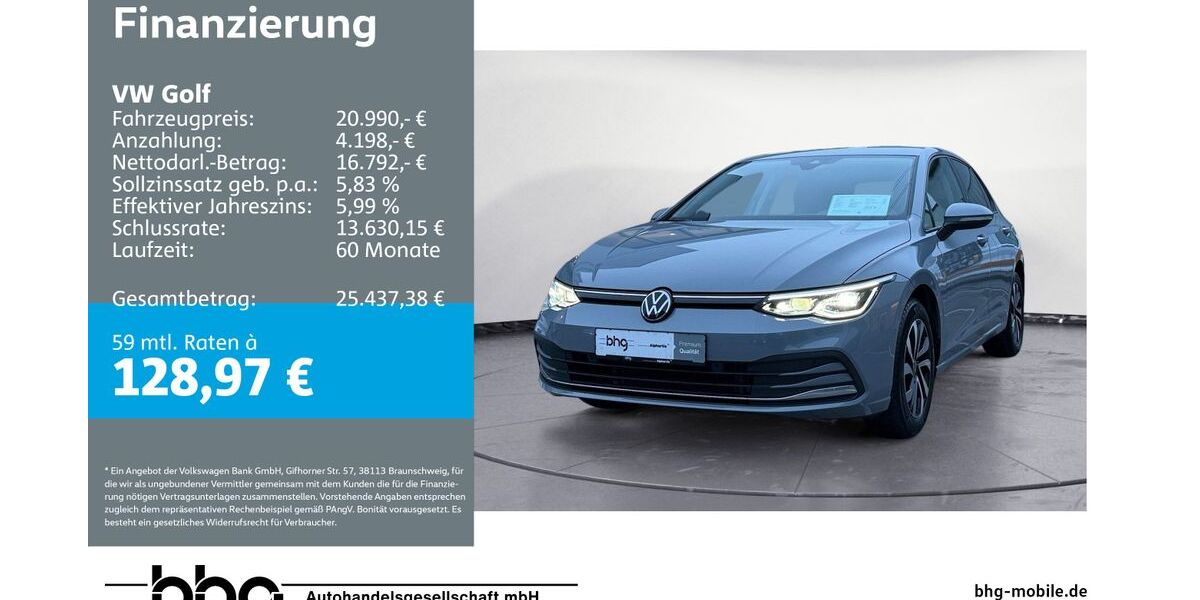 VW Golf 50.196 km 20.420 &euro; Metzingen 72555