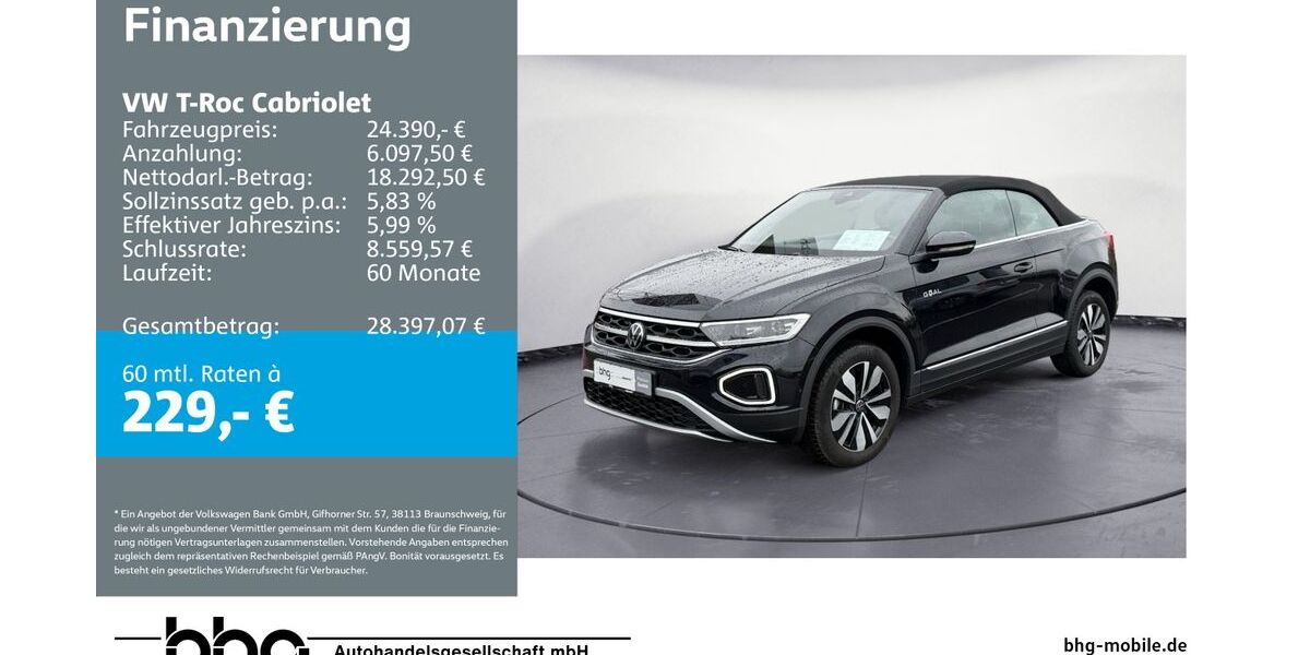 VW T-Roc 6.552 km 22.820 &euro; Mössingen 72116