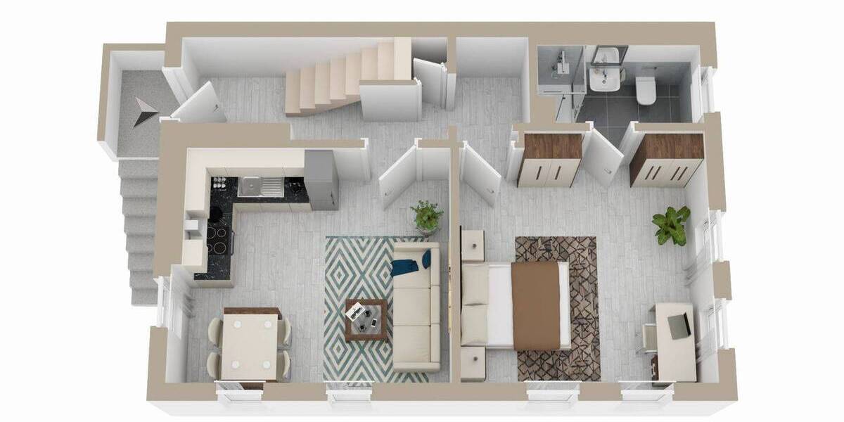 Doppelhaushälfte Stuttgart Degerloch - 6 Zimmer, 97 m&sup2;, 350.000&euro; | Angebot:26569595
