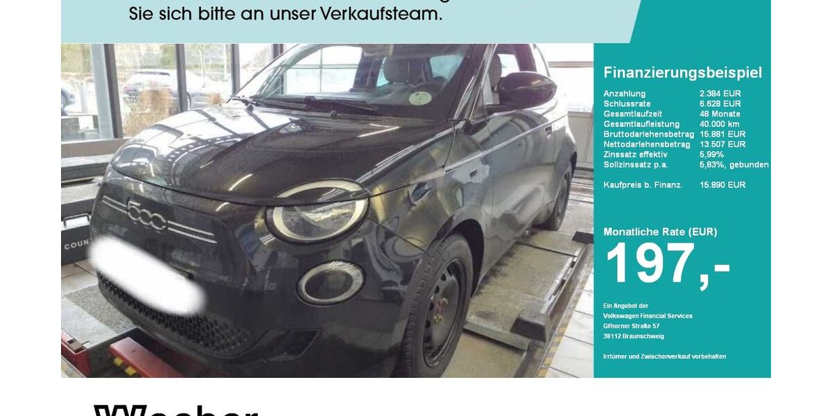 Fiat 500e 52.048 km 15.889 &euro; Herrenberg 71083