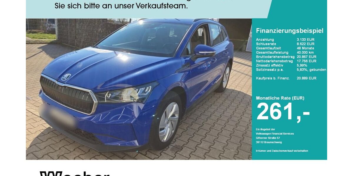 Skoda Enyaq 63.268 km 20.888 &euro; Weil der Stadt 71263