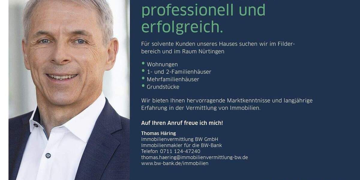 Etagenwohnung Filderstadt Plattenhardt - 2 Zimmer, 55 m&sup2;, 230.000&euro; | Angebot:25663323