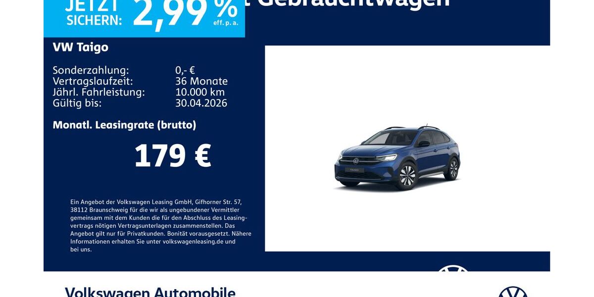 VW Taigo 18.213 km 19.930 &euro; Stuttgart 70563