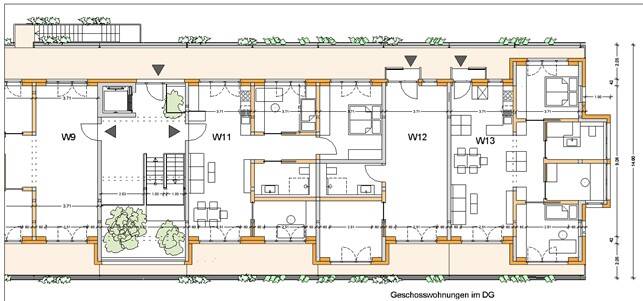 Etagenwohnung Bisingen Gemarkung Bisingen - 2 Zimmer, 91 m&sup2;, 389.000&euro; | Angebot:25748449