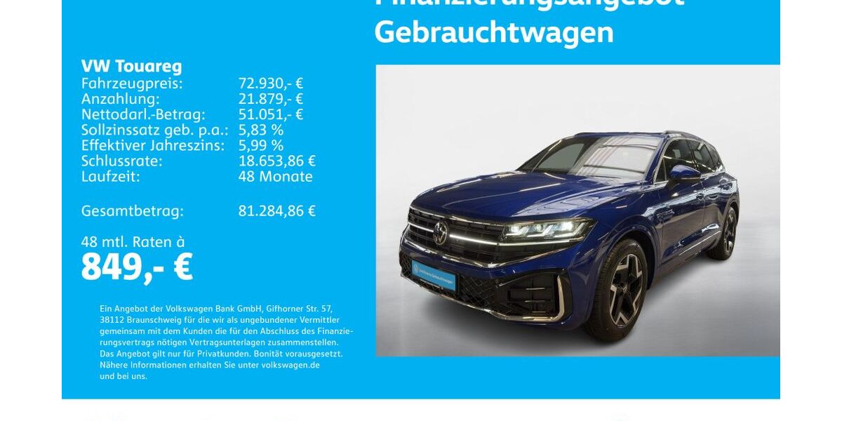 VW Touareg 14.217 km 72.930 &euro; Stuttgart-Feuerbach 70469