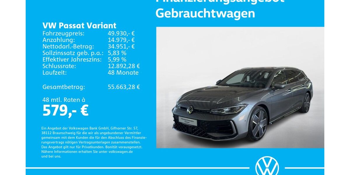 VW Passat Variant 1.505 km 49.930 &euro; Stuttgart-Wangen 70188