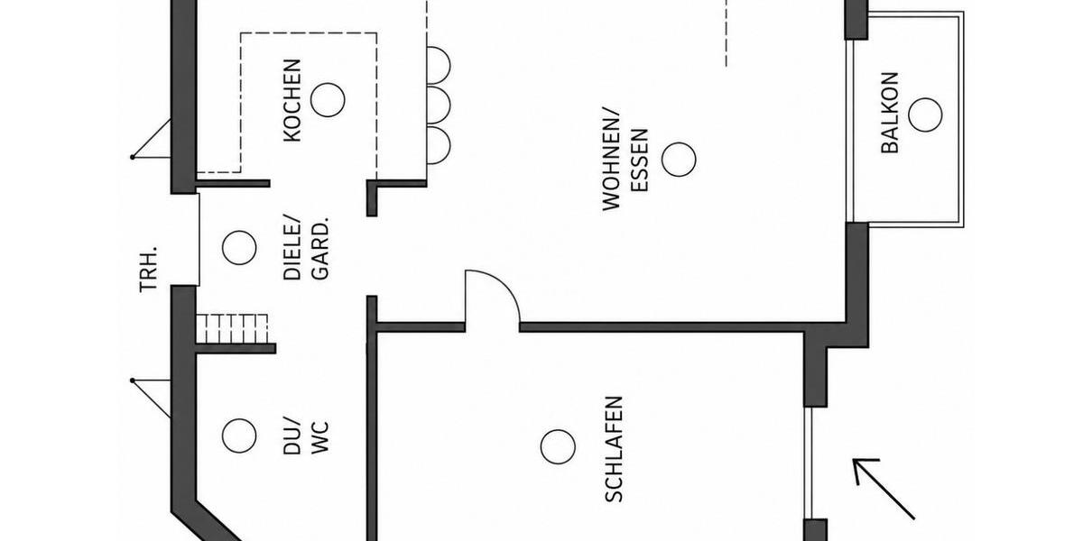 Etagenwohnung Aichtal - 2 Zimmer, 46 m&sup2;, 163.000&euro; | Angebot:27201228