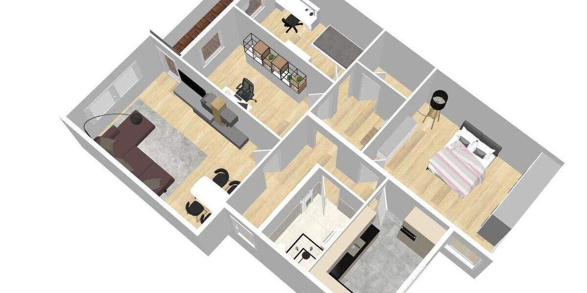 Etagenwohnung Böblingen Dagersheim - 4 Zimmer, 90 m&sup2;, 369.000&euro; | Angebot:25783194