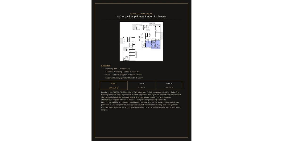 Etagenwohnung Aichtal - 2 Zimmer, 53 m&sup2;, 269.000&euro; | Angebot:27120462