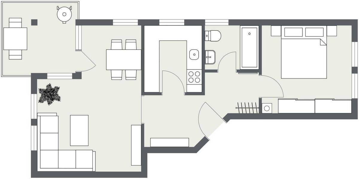 Etagenwohnung Metzingen - 2 Zimmer, 51 m&sup2;, 178.000&euro; | Angebot:25984319