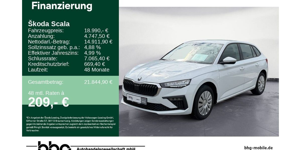 Skoda Scala 20.714 km 18.390 &euro; Mössingen 72116