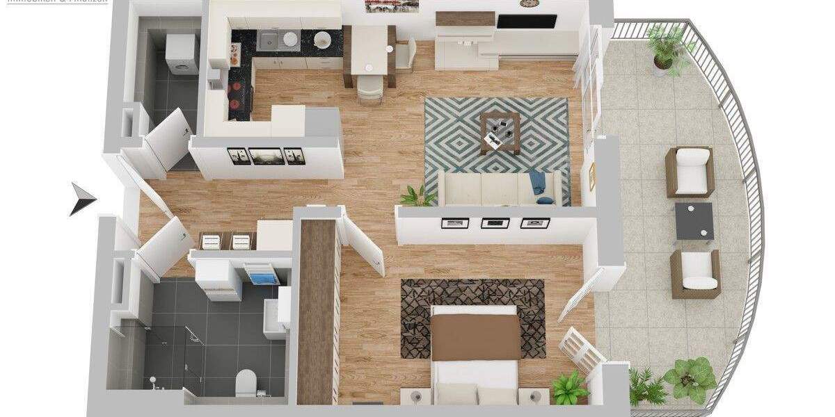 Etagenwohnung Mössingen / Öschingen Öschingen - 2 Zimmer, 52 m&sup2;, 295.000&euro; | Angebot:25738541