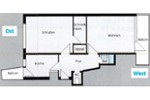 Etagenwohnung Stuttgart Stuttgart-West - 2 Zimmer, 55 m&sup2;, 289.000&euro; | Angebot:27217682
