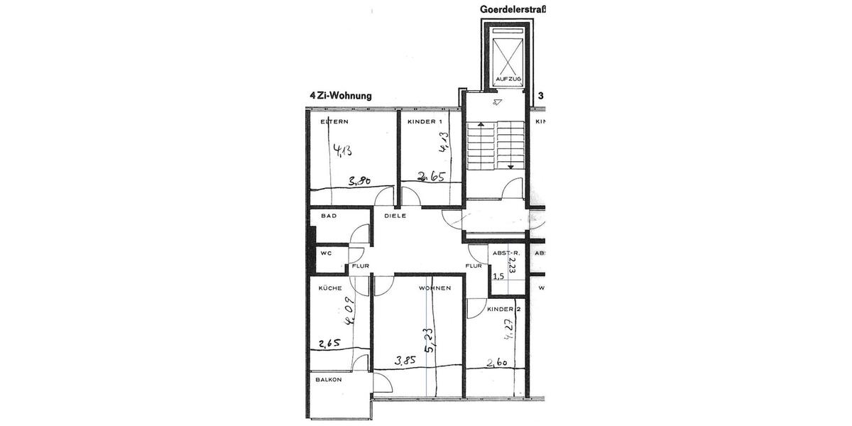 Etagenwohnung Böblingen Dagersheim - 4 Zimmer, 94 m&sup2;, 319.000&euro; | Angebot:24682181