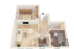 Etagenwohnung Horb am Neckar - 2 Zimmer, 47 m&sup2;, 139.000&euro; | Angebot:27067874