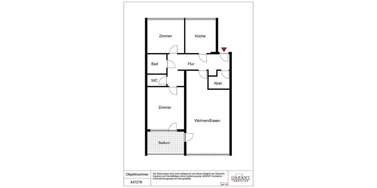 Etagenwohnung Sindelfingen Mitte - 3 Zimmer, 82 m&sup2;, 169.000&euro; | Angebot:25707743