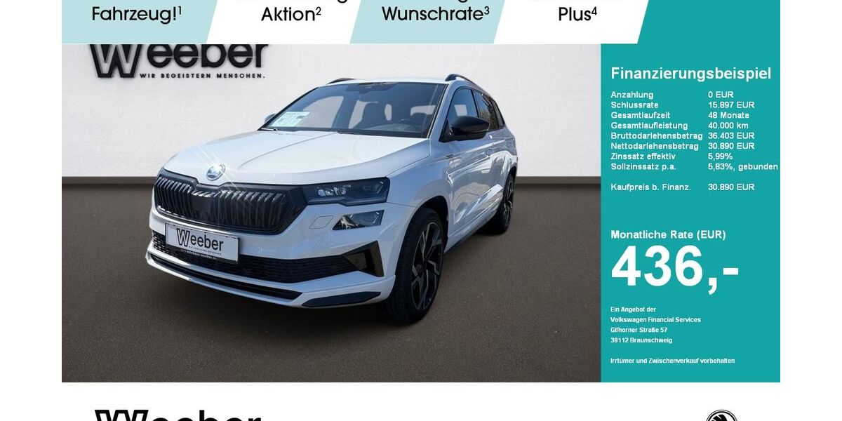 Skoda Karoq 63.274 km 30.890 &euro; Weil der Stadt 71263