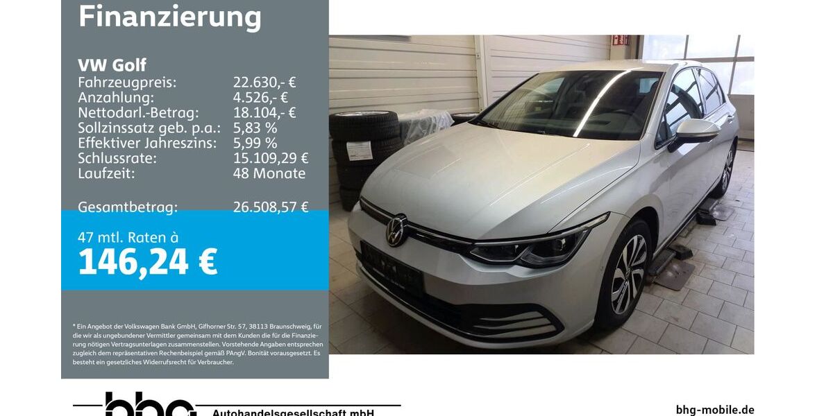 VW Golf 45.621 km 21.930 &euro; Reutlingen 72770