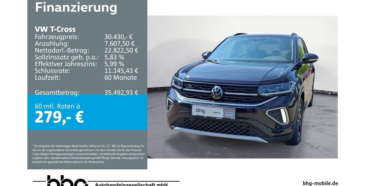 VW T-Cross 7.466 km 29.960 &euro; Reutlingen 72770