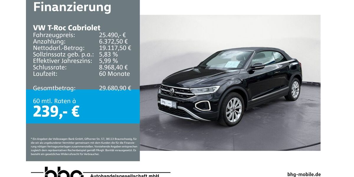 VW T-Roc 30.150 km 24.990 &euro; Mössingen 72116