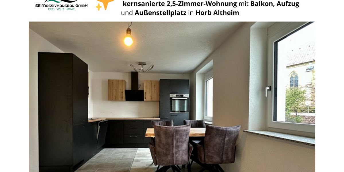 Etagenwohnung Horb - 2.5 Zimmer, 50 m&sup2;, 149.500&euro; | Angebot:25137953