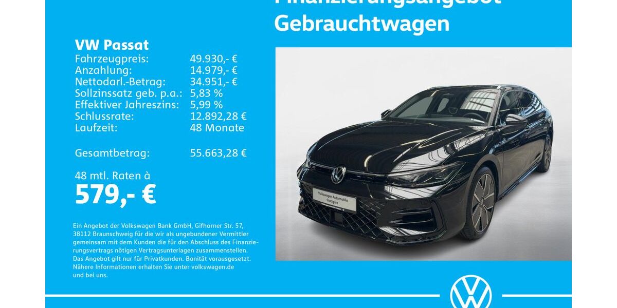VW Passat Variant 1.505 km 49.930 &euro; Stuttgart-Feuerbach 70469