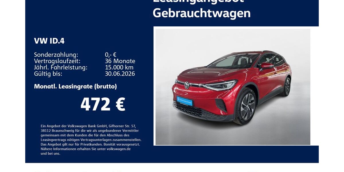 VW ID.4 1.211 km 39.430 &euro; Stuttgart-Wangen 70188