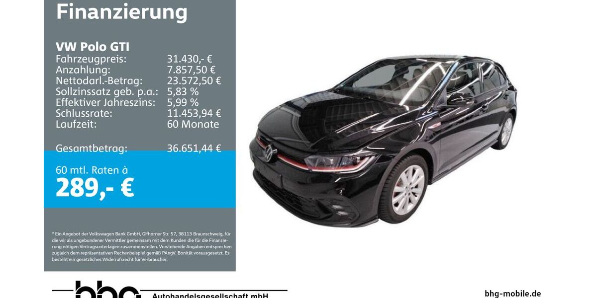 VW Polo 7.517 km 31.430 &euro; Mössingen 72116