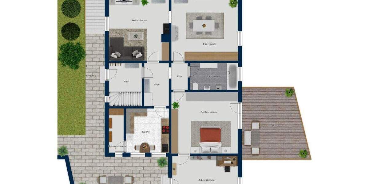 Einfamilienhaus Stuttgart Heumaden - 7 Zimmer, 162 m&sup2;, 890.000&euro; | Angebot:25690122