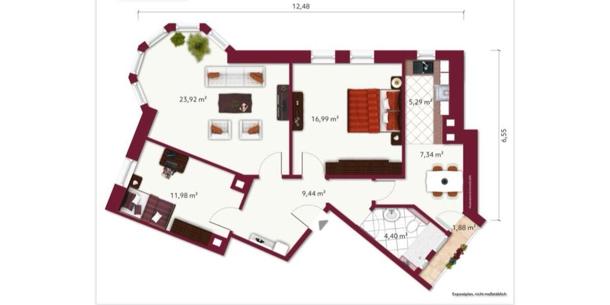 Etagenwohnung Stuttgart Lehen - 3 Zimmer, 80 m&sup2;, 1.470&euro; | Angebot:25255245