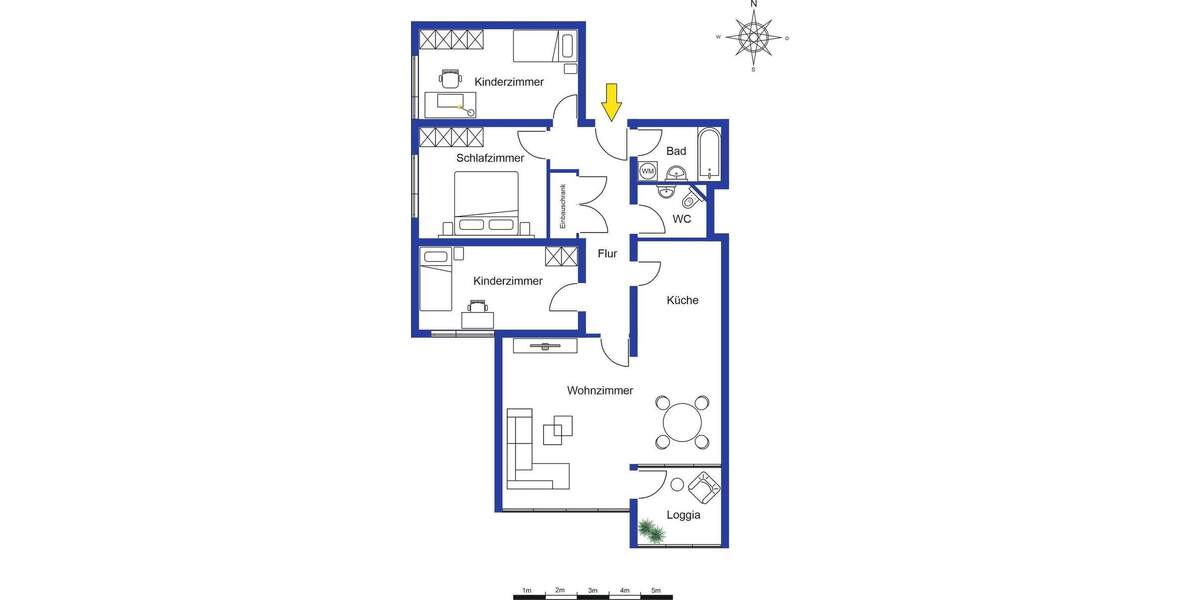 Etagenwohnung Gärtringen - 4 Zimmer, 104 m&sup2;, 319.000&euro; | Angebot:25694986