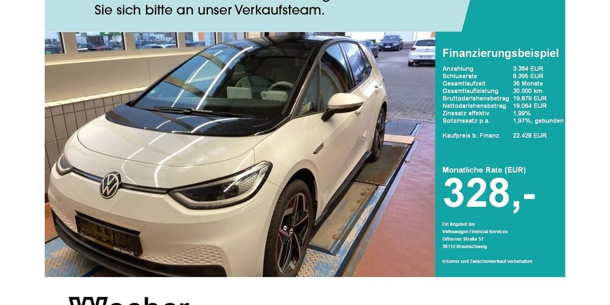 VW ID.3 44.244 km 22.218 &euro; Weil der Stadt 71263