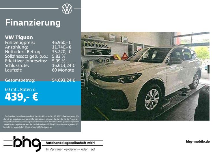 VW Tiguan 6.867 km 46.960 &euro; Tübingen 72072