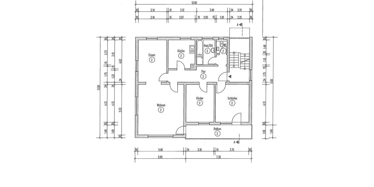 Etagenwohnung Nufringen - 3.5 Zimmer, 102 m&sup2;, 1.350&euro; | Angebot:25928788