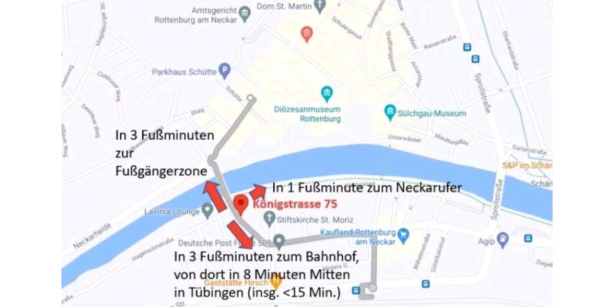 Dachgeschoßwohnung Rottenburg am Neckar - 2 Zimmer, 65 m&sup2;, 269.000&euro; | Angebot:27096426
