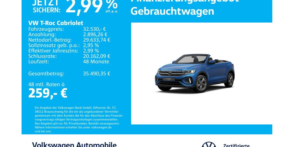 VW T-Roc 23.058 km 32.230 &euro; Stuttgart-Wangen 70188