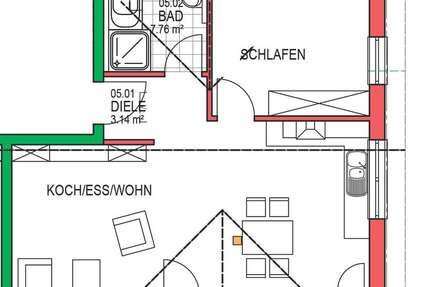 Wohnung Hülben - 2.5 Zimmer, 66 m&sup2;, 790&euro; | Angebot:25633450