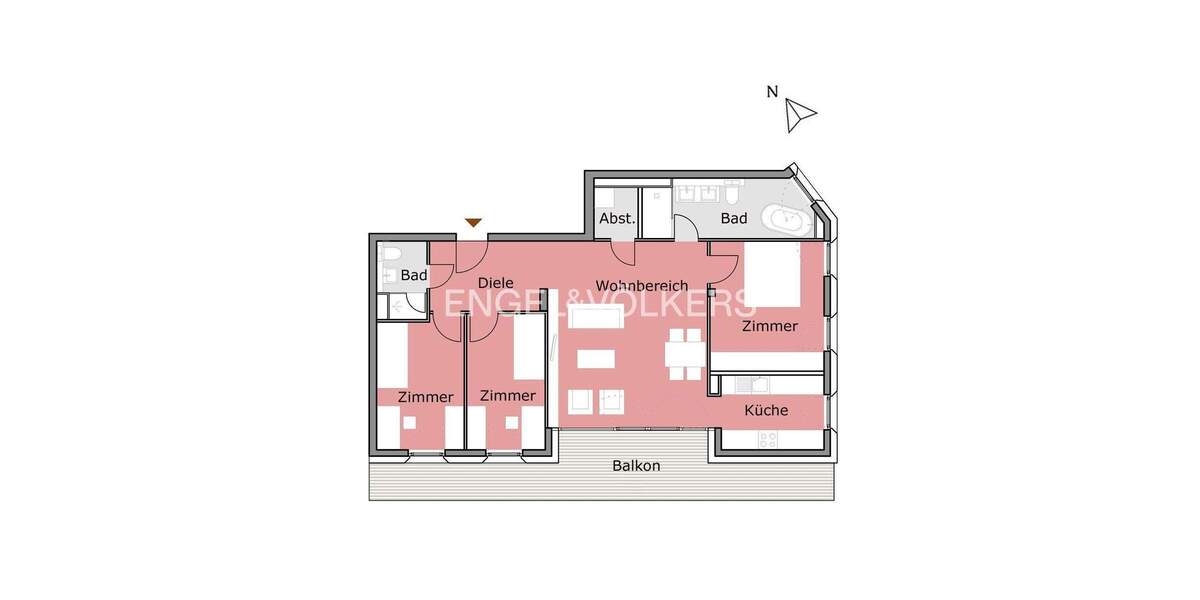 Etagenwohnung Tübingen Innenstadt - 4 Zimmer, 106 m&sup2;, 745.000&euro; | Angebot:25775017