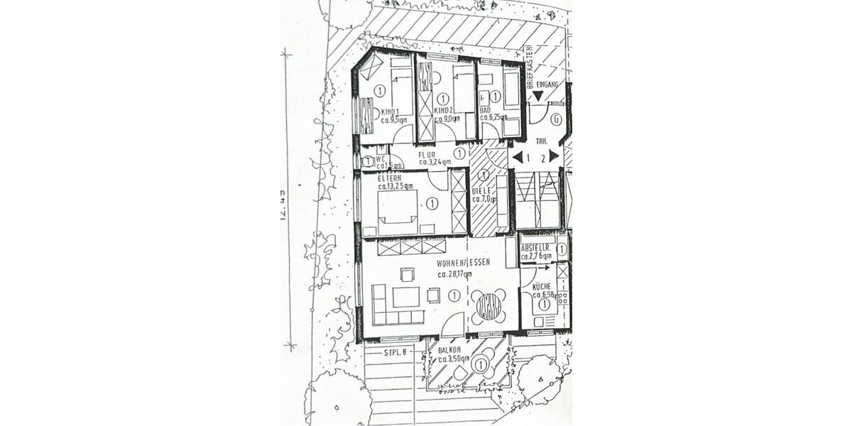 Erdgeschoßwohnung Tübingen Lustnau - 4 Zimmer, 91 m&sup2;, 465.000&euro; | Angebot:25783683