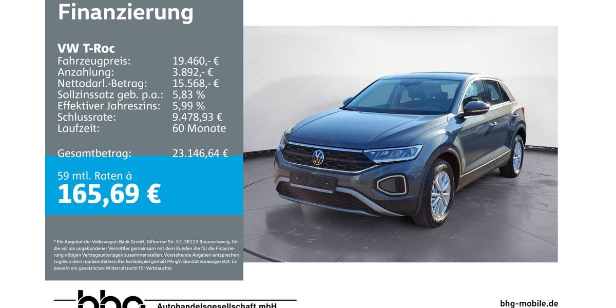 VW T-Roc 23.722 km 19.460 &euro; Reutlingen 72770