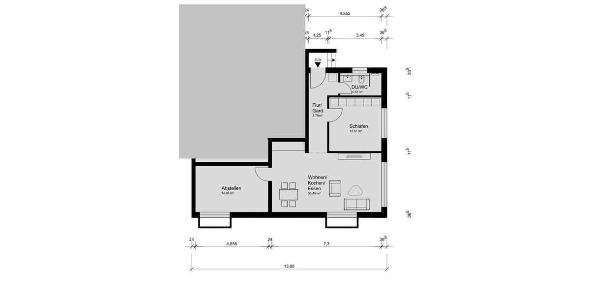 Erdgeschoßwohnung Rottenburg am Neckar - 3 Zimmer, 70 m&sup2;, 930&euro; | Angebot:25903846