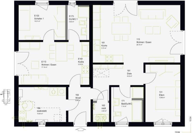 Einfamilienhaus Rottenburg am Neckar Obernau - 4 Zimmer, 113 m&sup2;, 509.189&euro; | Angebot:25774150