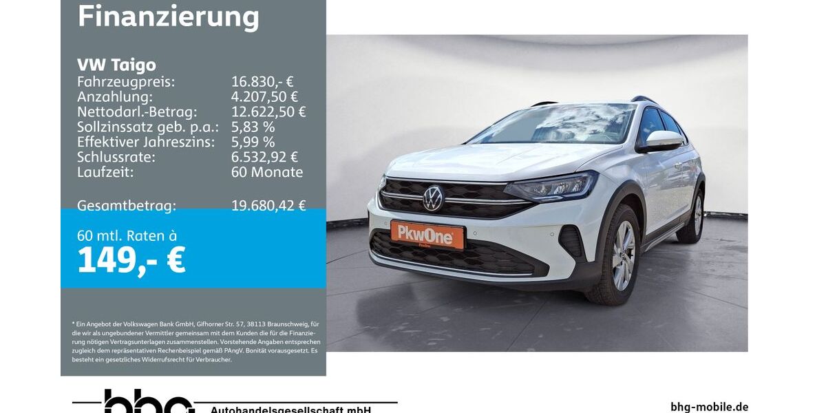 VW Taigo 77.151 km 16.360 &euro; Mössingen 72116