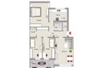 Etagenwohnung Böblingen Dagersheim - 4 Zimmer, 89 m&sup2;, 350.000&euro; | Angebot:27209945