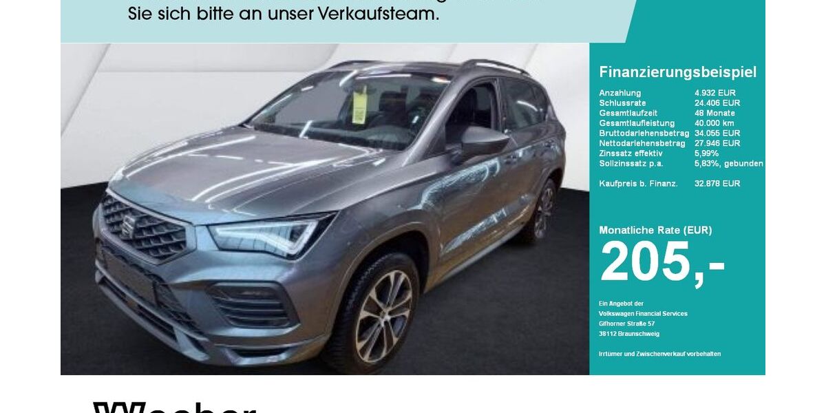 Seat Ateca 16.626 km 32.678 &euro; Weil der Stadt 71263