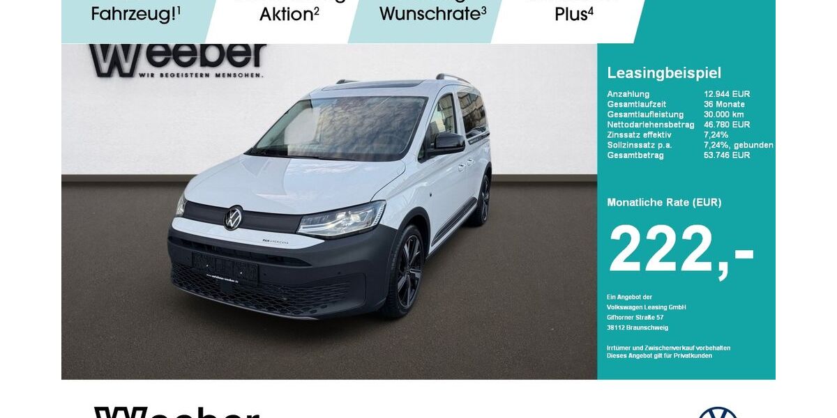 VW Caddy 1.015 km 42.888 &euro; Weil der Stadt 71263
