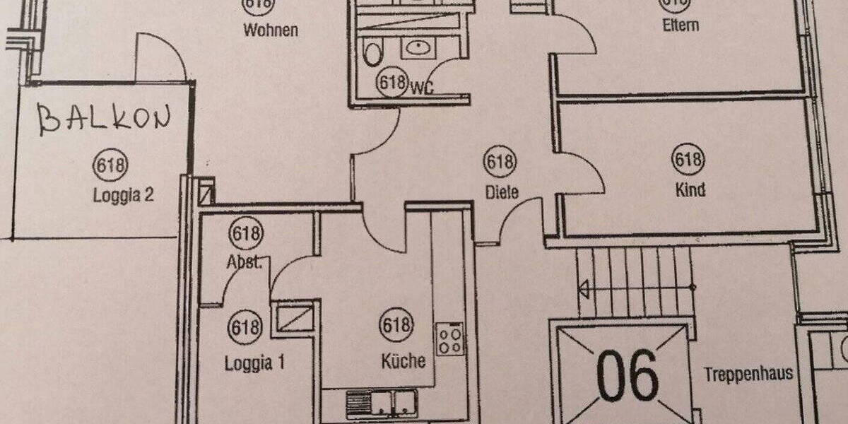 Etagenwohnung Stuttgart Möhringen - 3 Zimmer, 94 m&sup2;, 399.000&euro; | Angebot:25996832